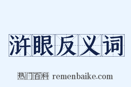 浒眼反义词是什么意思的图片